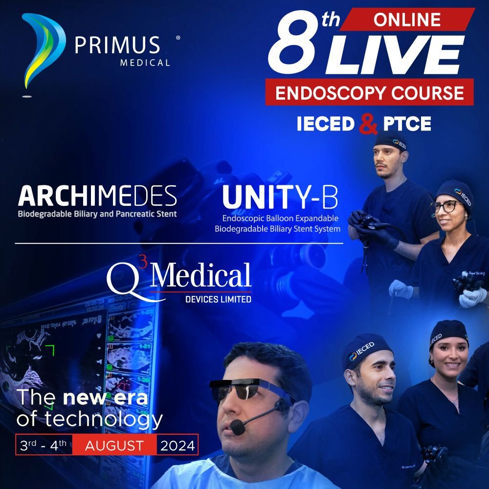 Tratamiento de Estenosis Biliar con Stent Biliar Biodegradable UNITY-B durante el 8vo Curso Online de Endoscopía